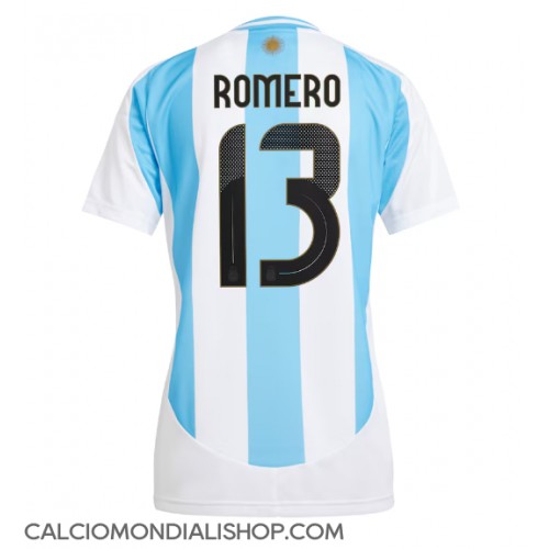 Maglie da calcio Argentina Cristian Romero #13 Prima Maglia Femminile Copa America 2024 Manica Corta